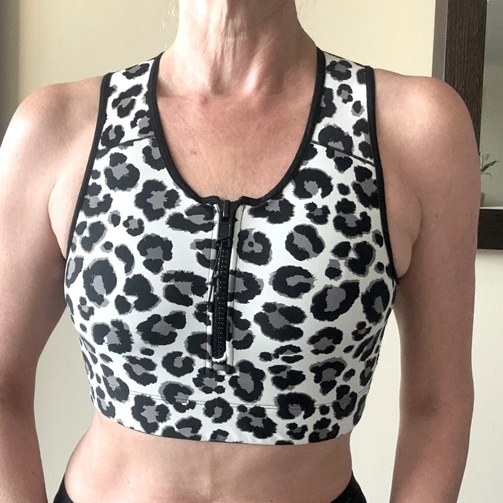 Adam Selman  zipper sports bra/ top S $90 NEW